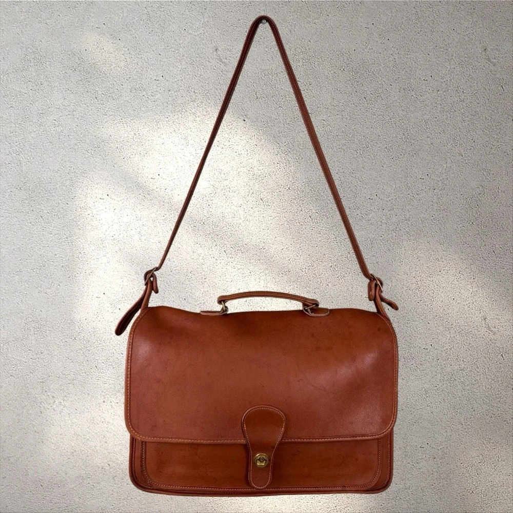 Vintage Coach Metropolitan Briefcase Bag 5180 | British Tan Leather | USA Made